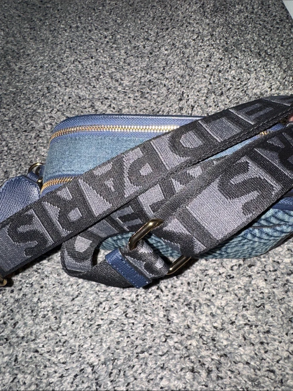 Karl Lagerfeld Denim Crossbody Camera Bag